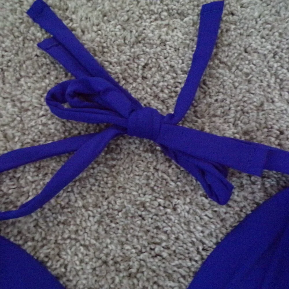 NWT La Blanca navy blue swim Suit Bikini 6